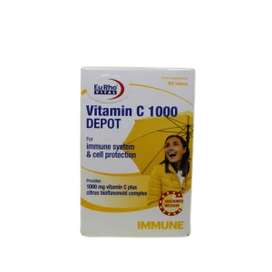 قرص ویتامین C دپو 1000 یوروویتال 60عددی